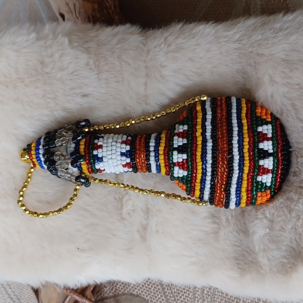 Beaded Bottle With Lid!